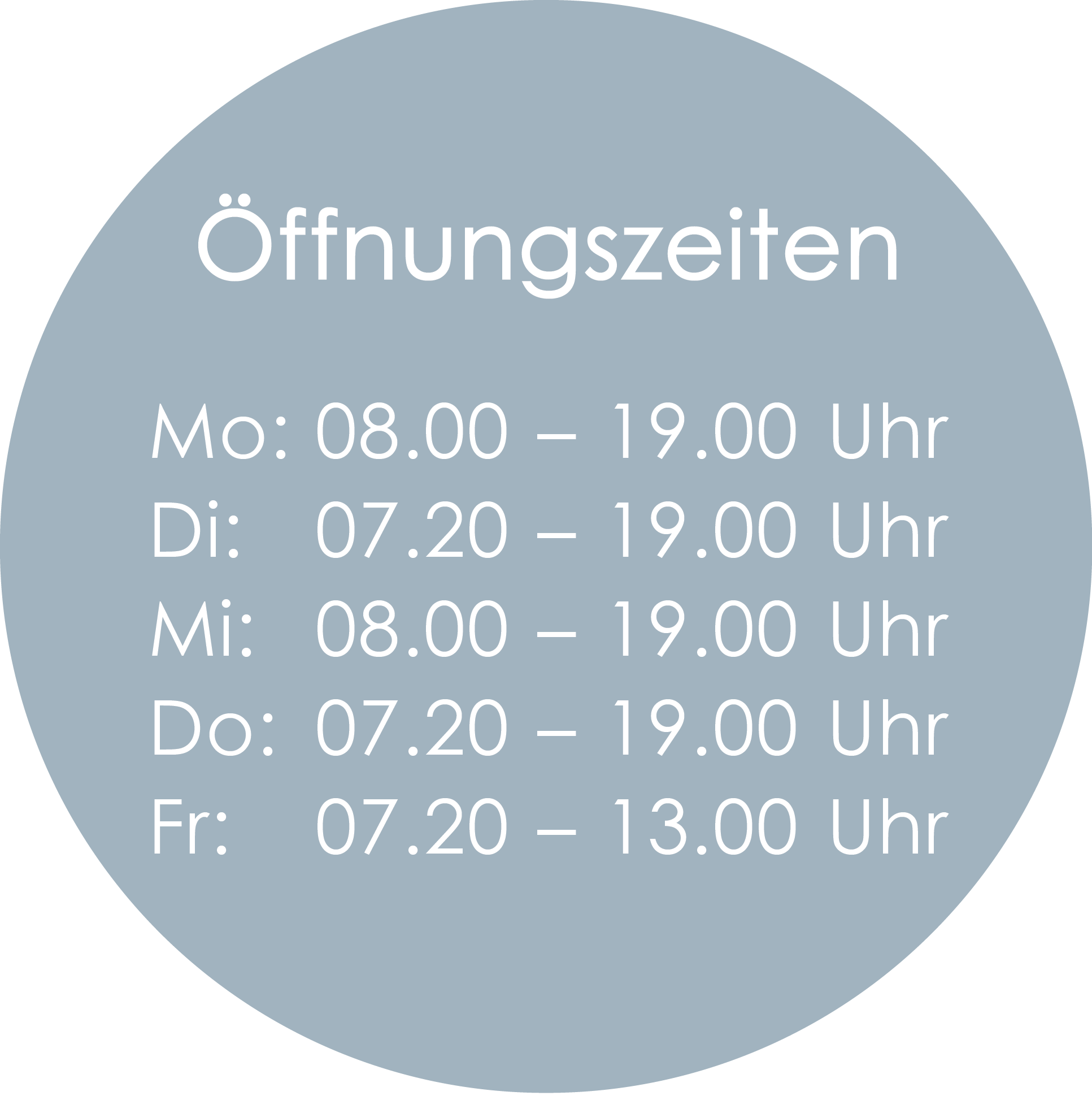 neuÖffnungszeiten. physio one